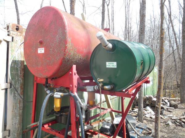lot 2 image: (2)  GasFuel  Barrel with stand