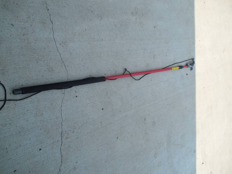 lot 74 image: PowerLever 1-18 in. Cut Capacity Steel Saw Blade 15 in. Fiberglass Pole 14 ft. Tree Pruner
