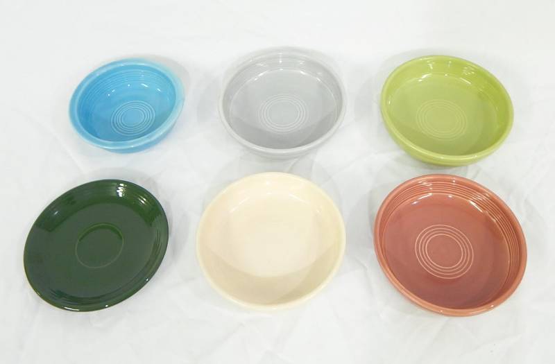 Lot of Vintage Homer Laughlin Fiesta Dinnerware Ceramic Bowls and Saucer