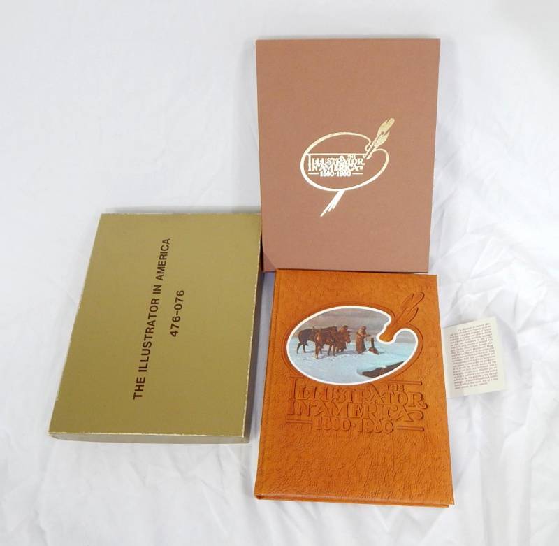 Vintage Limited Edition The Illustrator in America 1880 - 1980 Leather Bound Book