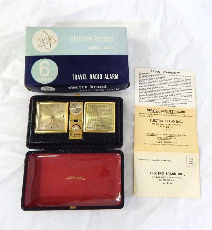 Vintage Electro Brand Travel Alarm Radio