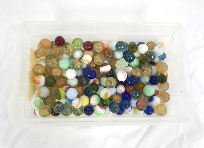Large Lot of Vintage Shooter Marbles