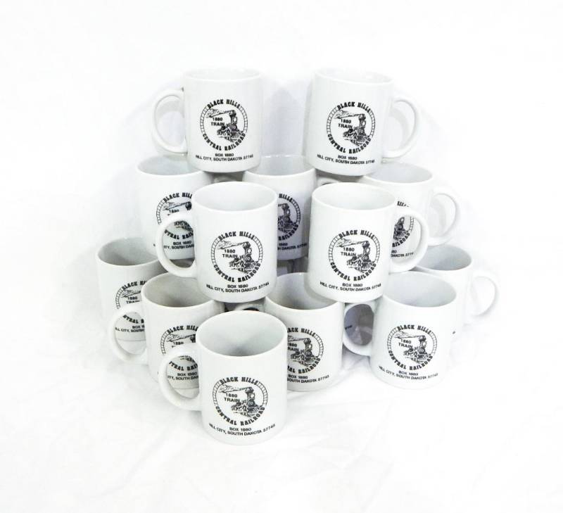 Lot of New Vintage Black Hills Central Railroad 1880 Train Coffee Mugs