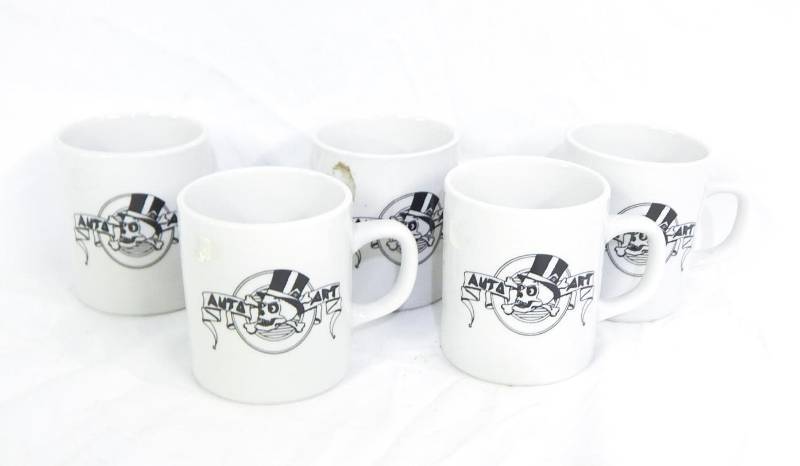 Lot of New Vintage 1980s Auto Art Ceramic Coffee Mugs