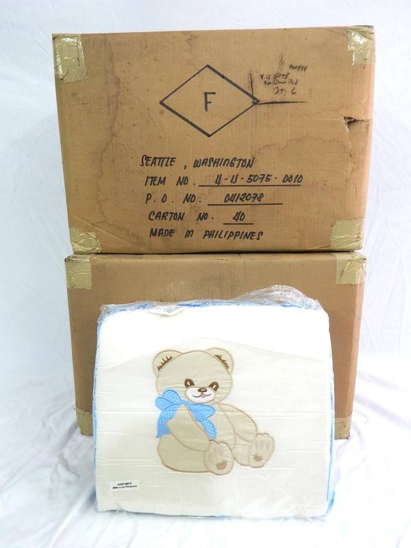 Lot of New Vintage Fingerhut Teddy Bear Themed Seat Cushions