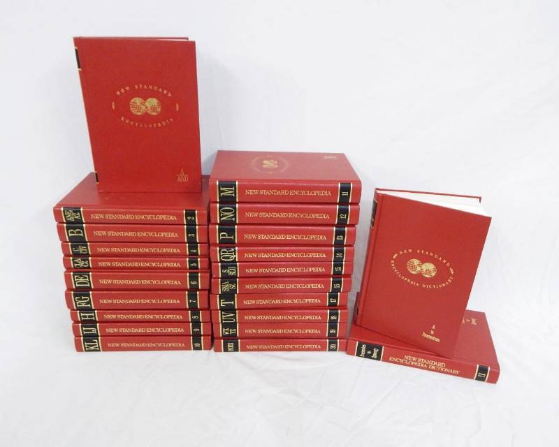 Set of Vintage New Standard Encyclopedia Dictionaries and New Standard Encyclopedias
