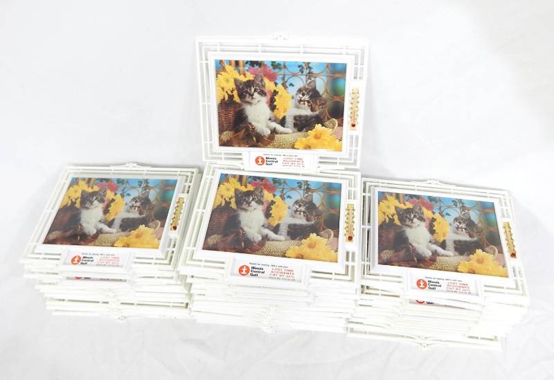 Large Lot of New Vintage 1980s Morco Brand Kitten Themed Thermometers