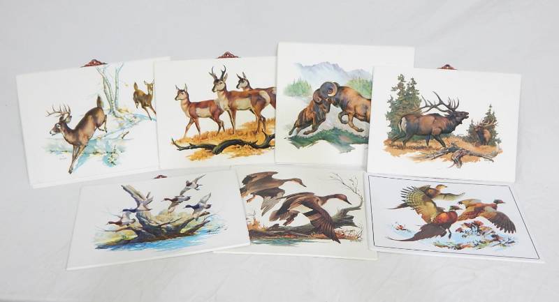 Lot of New Vintage Fred Sweney Wildlife Vacuum Form Prints