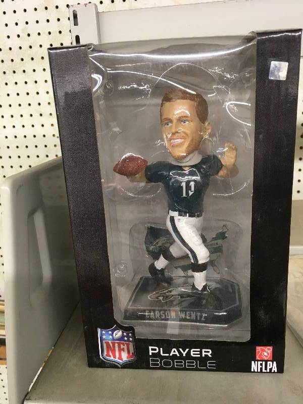 lot 103 image: Carson Wentz Bobble Head