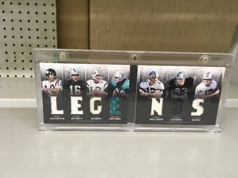 lot 129 image: Panini 2016 NFL Legends Jersey Card - TarkentonNamathStaubachEtc 1249