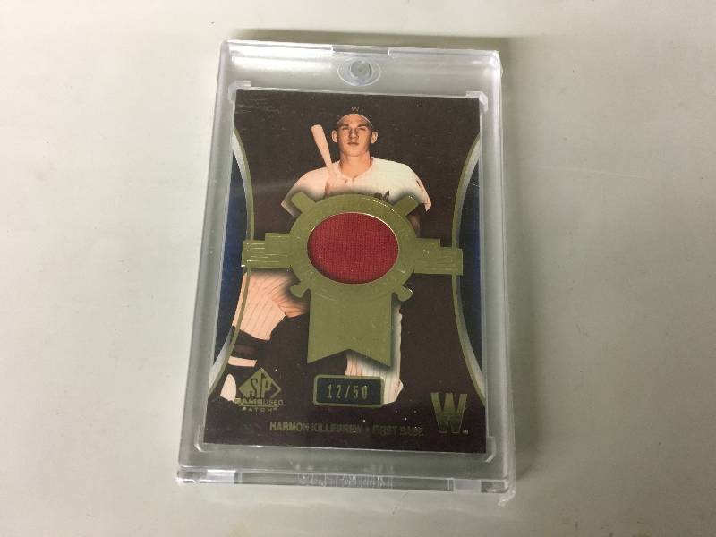 lot 152 image: Harmon Killebrew Game Used Jersey Patch Card 1250