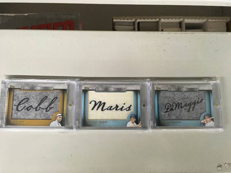 lot 156 image: Commemorative Historical Stitches Patch Cards