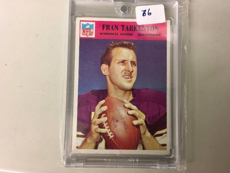 lot 163 image: 1966 Fran Tarkenton Card