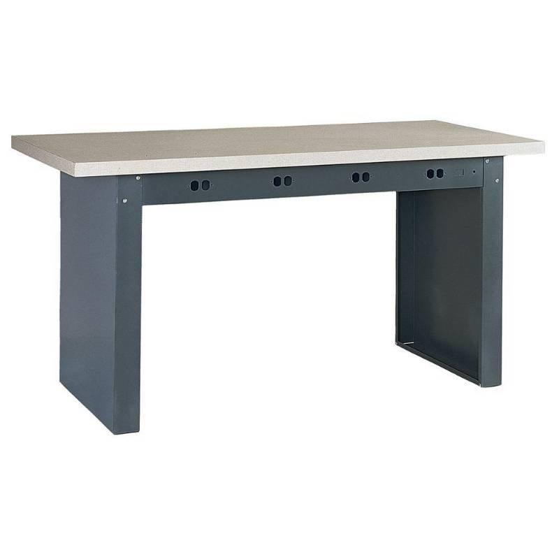 lot 18 image: Edsal Electronic 72 in. W x 36 in. D Workbench, E7200. New in Box.