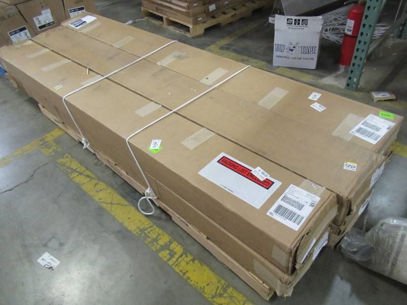 lot 21 image: 6 EZ PACK Weatherables Vinyl Fence Panels Yard Perimeter 3 Split Rails Chip Rot Resistant White 4 Ft
