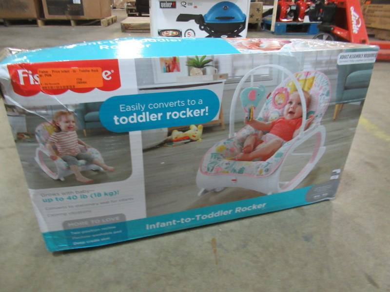 lot 75 image: Fisher-Price Infant-to-Toddler Rocker, Pink
