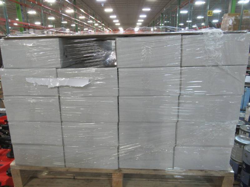 lot 6 image: UNIBOARD Cerdanya Oak Luxury Laminate Flooring- 8 plankscase (19.66 sq ft.case) - 19 Cases. Model UL000279
