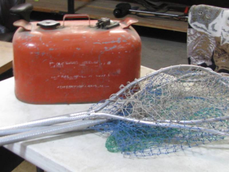 lot 54 image: Gas Can & Landing Nets