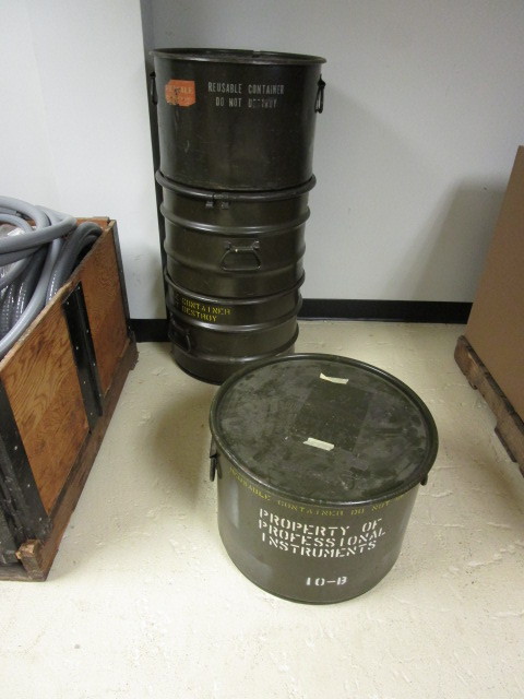 lot 202 image: METAL STORAGE BARRELS
