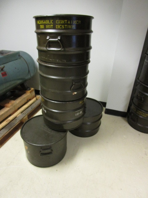 lot 203 image: METAL STORAGE BARRELS