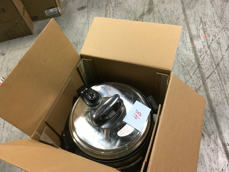 lot 48 image: GoWISE USA 14 Qt. Electric Pressure Cooker XXL with 12-Presets USED in good condition