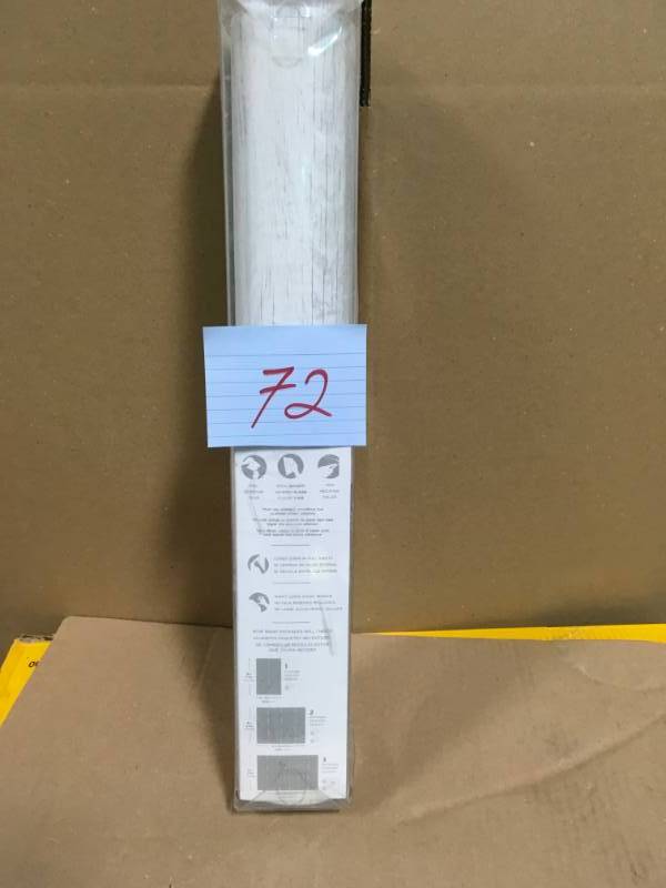 lot 72 image: Off-White Shiplap Peel and Stick Wallpaper  in good working condition