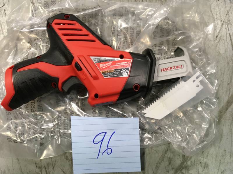lot 96 image: Milwaukee M12 12-Volt Lithium-Ion HACKZALL Cordless Reciprocating Saw (Tool-Only)  in good working condition