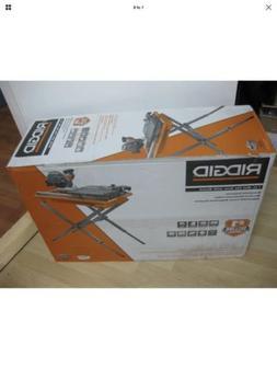 lot 101 image: RIDGID 7 in. Tile Saw with Stand in like new working conditions