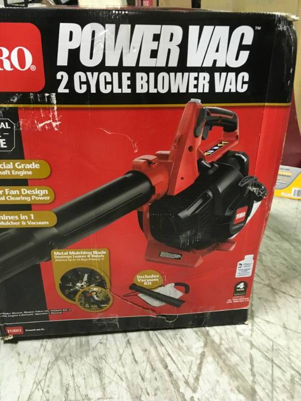lot 28 image: Toro 150 MPH 460 CFM 25.4cc 2-Cycle Handheld Gas Leaf Blower Vacuum  in good condition