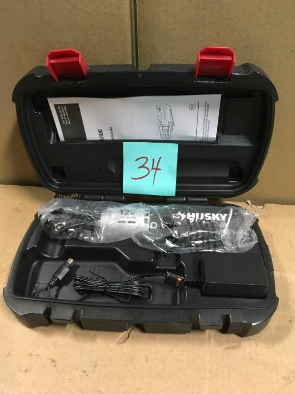 lot 34 image: Husky 38 in. Drive 12-Volt Lithium Ion Cordless Ratchet  in good condition