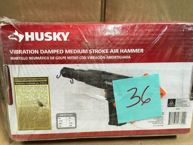 lot 36 image: Husky Vibration Damped Medium Stroke Air Hammer  in good condition