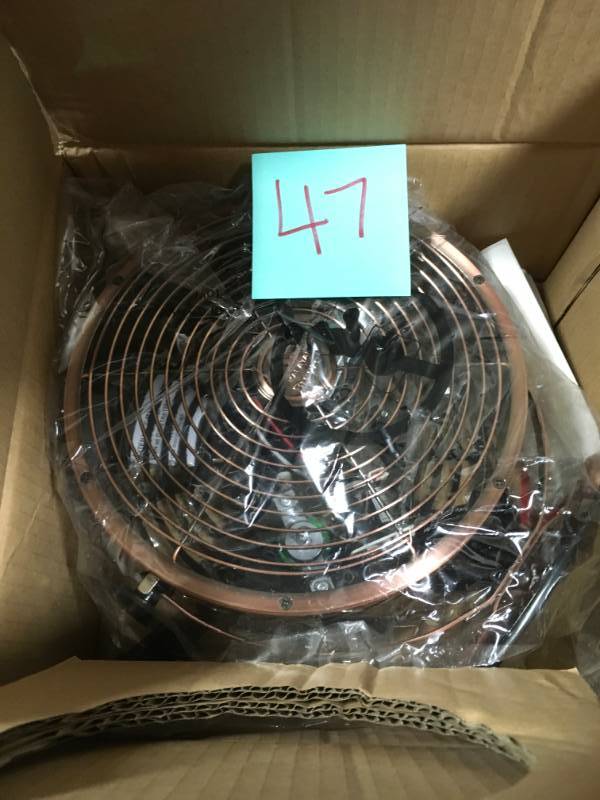 lot 47 image: WBM HBM-7015A14 Himalayan Breeze Decor Bronze Fan  in good condition