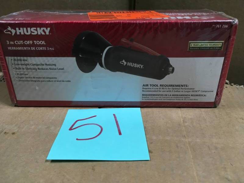 lot 51 image: Husky Cut-off Tools 3 in. Cut-Off Tool H4210  in good condition