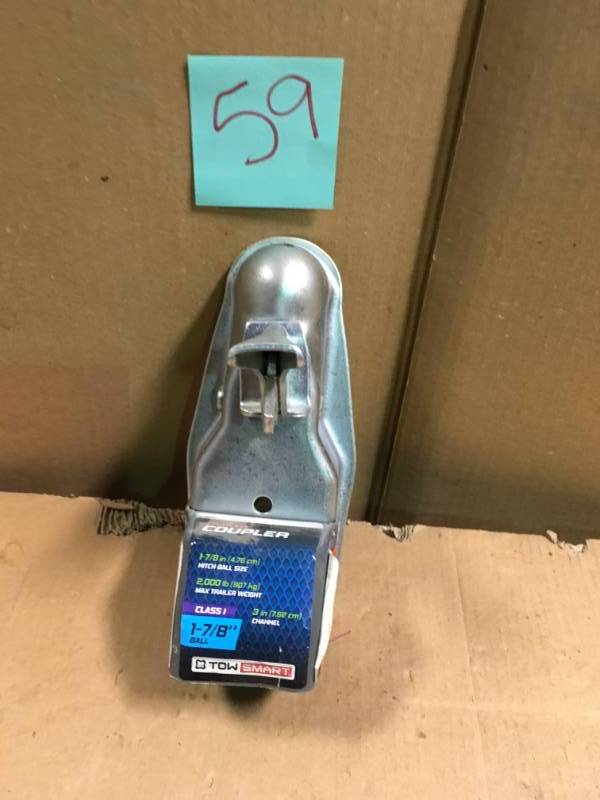 lot 59 image: TowSmart 1-78 in. Ball Coupler with 3 in. Channel Width  in good condition