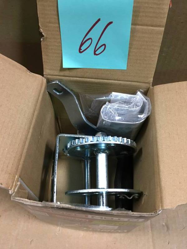 lot 66 image: TowSmart 600 lbs. Manual Trailer Winch  in good condition