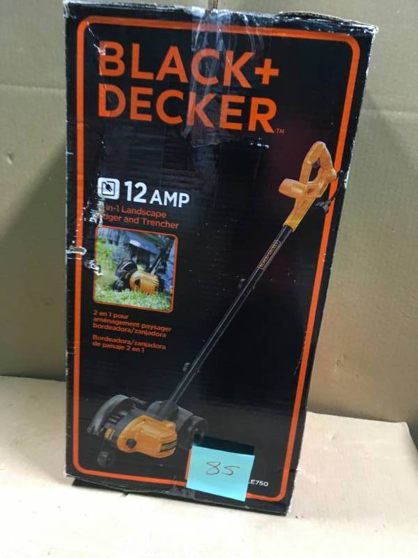 lot 85 image: BLACKDECKER 7.5 in. 12-Amp Corded Electric 2-in-1 Landscape EdgerTrencher