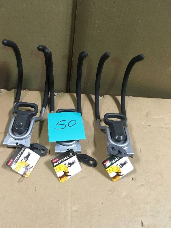 lot 50 image: Rubbermaid FastTrack Garage Utility Hook QTY 3  in good condition