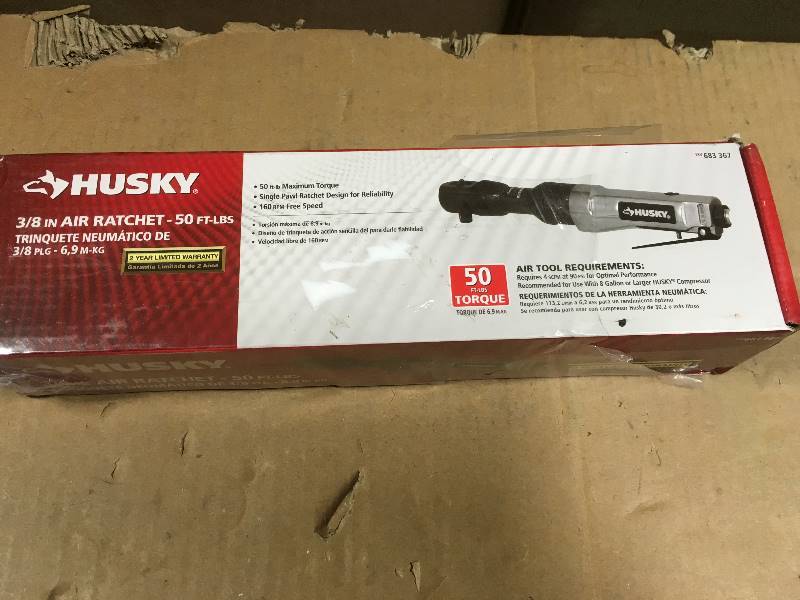 lot 63 image: Husky 38 Air Ratchet 50 ft-lbs  in good condition