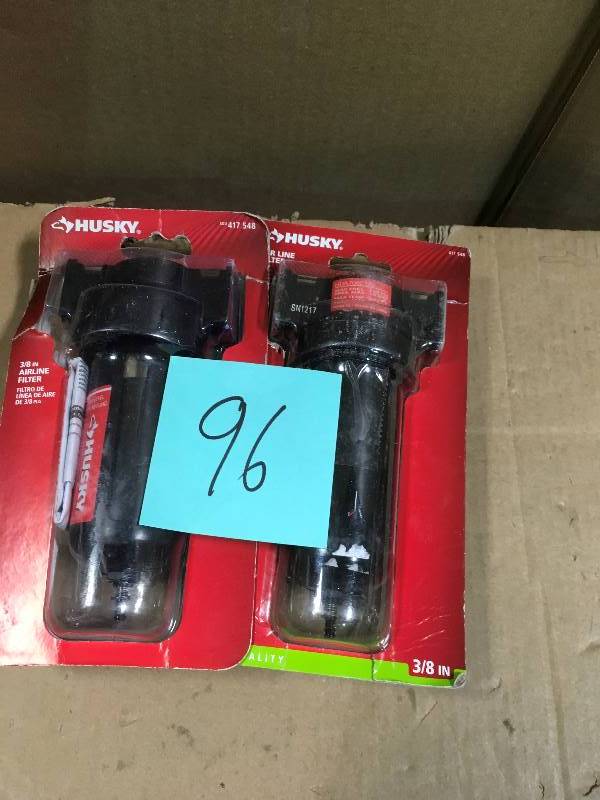 lot 96 image: Husky 38 in. Standard Poly Bowl Filter QTY 2  in good condition