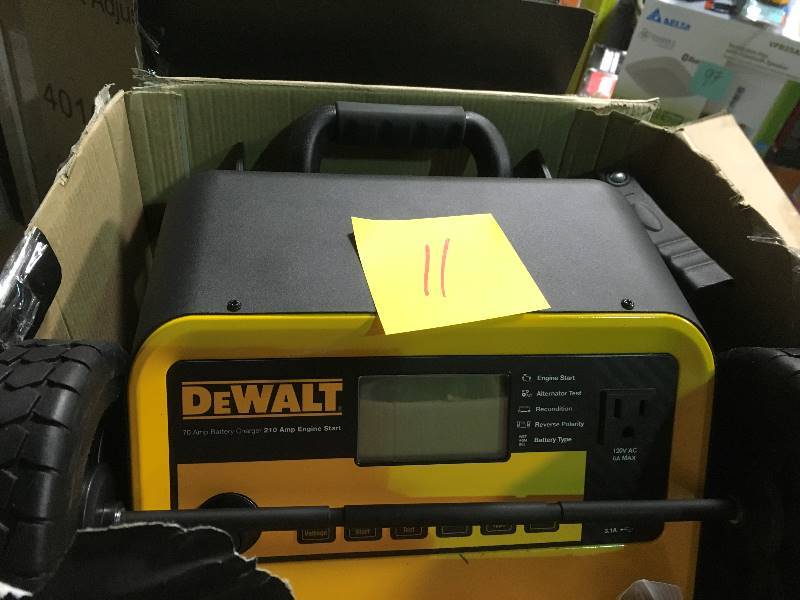 lot 11 image: DEWALT 70 Amp Wheel Charger with 200 Amp Engine Start in good condition