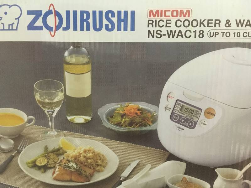 lot 14 image: Micom Rice Cooker and Warmer White 10 Cup not used