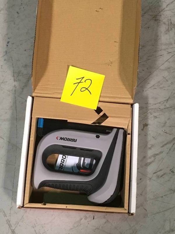 lot 72 image: Arrow Fastener Cordless Electric Staple Gun  in good condition