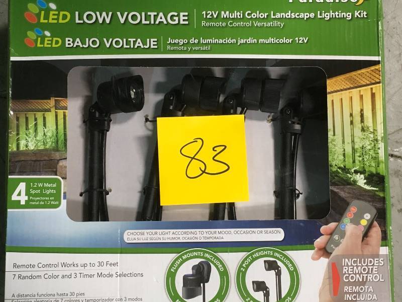 lot 83 image: Multi Color LED Nano Spot Light (4-Pack)