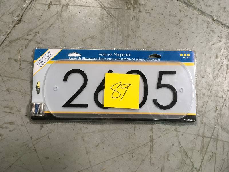lot 89 image: Hillman 847384 Address Plaque  in good condition