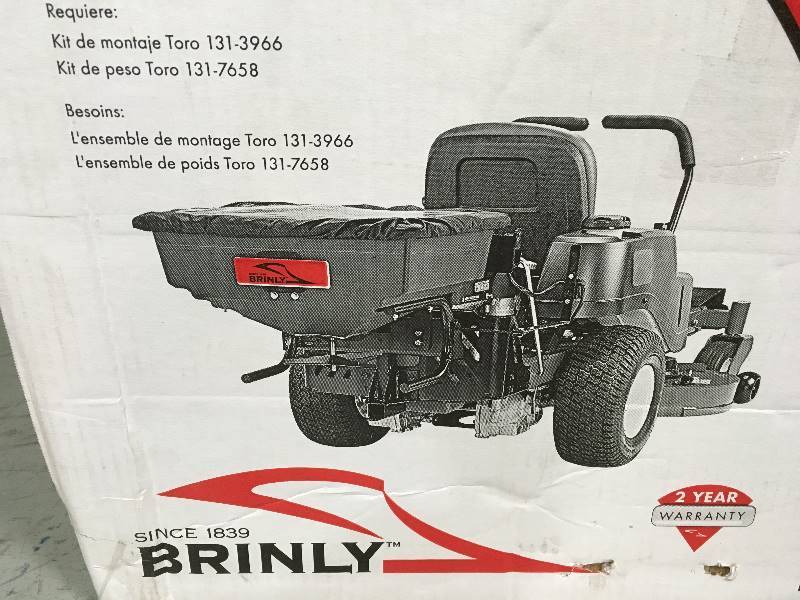 lot 93 image: Brinly-Hardy Rear Mounted ZTR Spreader in good condition