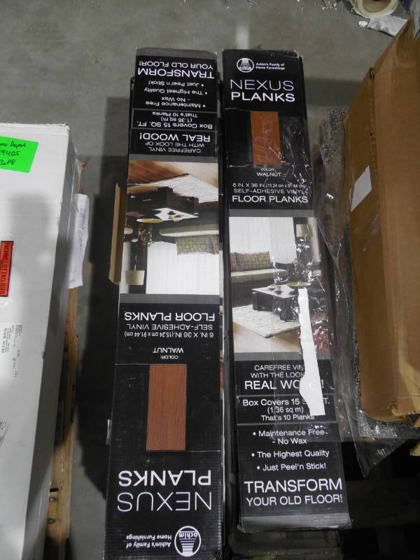 lot 14 image: Easy Do-it-Yourself Installation  Just Peel N Stick. No Wax Finish. 12 inch x 12 inch Tile - 1.2mm Thick. 560 s.f