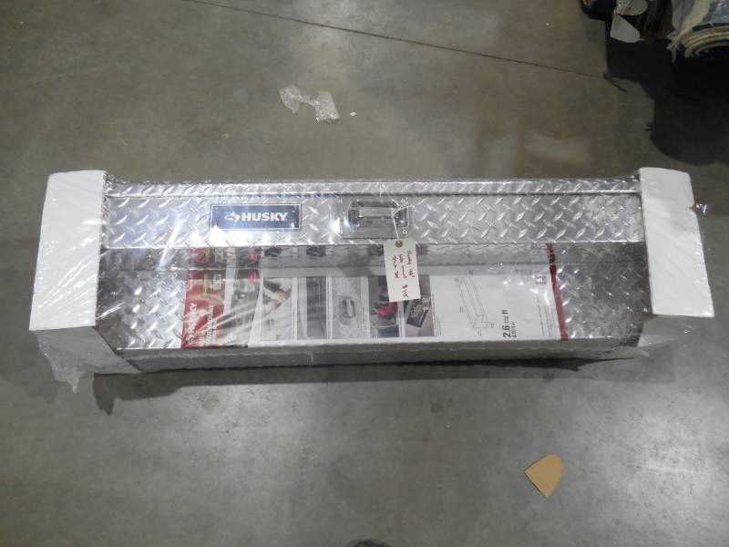 Husky 48 in. Aluminum Side Mount Truck Tool Box, Metallic, Diamond Plate  Aluminum, Home Goods - Flooring - Sporting - Consignment Auction in  Princeton