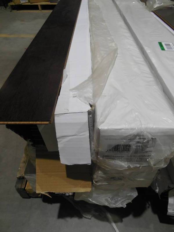 lot 6 image: Home Decorators Collection Strand Woven Java 12 in. T x 5-18 in. W x 72 in. L Solid Bamboo Flooring 139 s.f  6 boxs