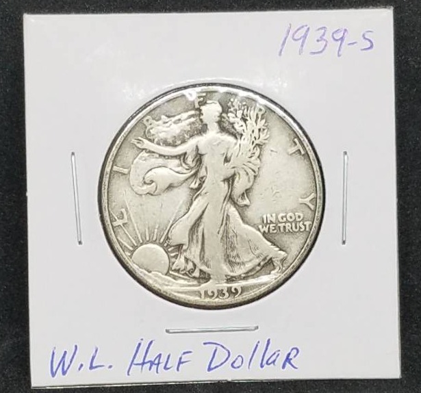 lot 22 image: 1939 - S W. L. Half Dollar