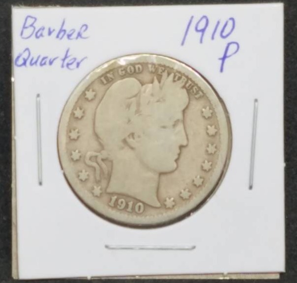 lot 36 image: 1910 - P Barber Quarter